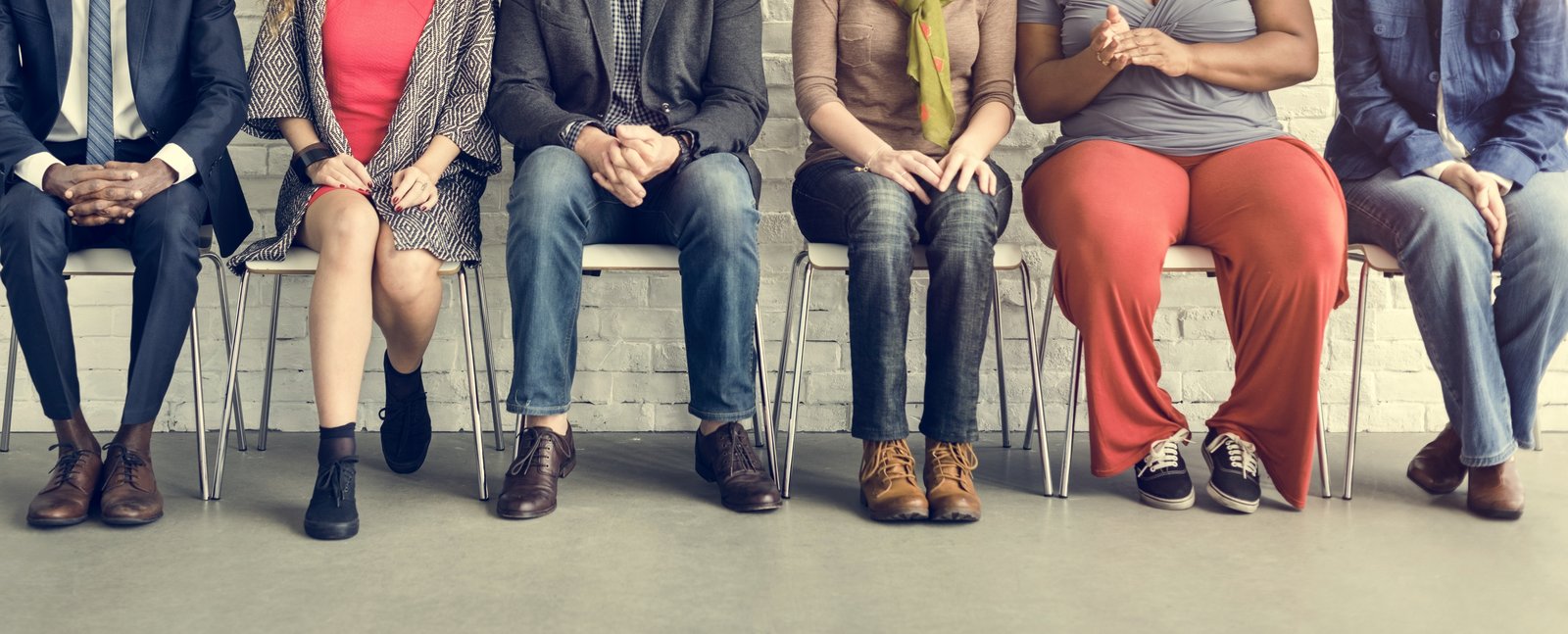 Diverse coworkers working together